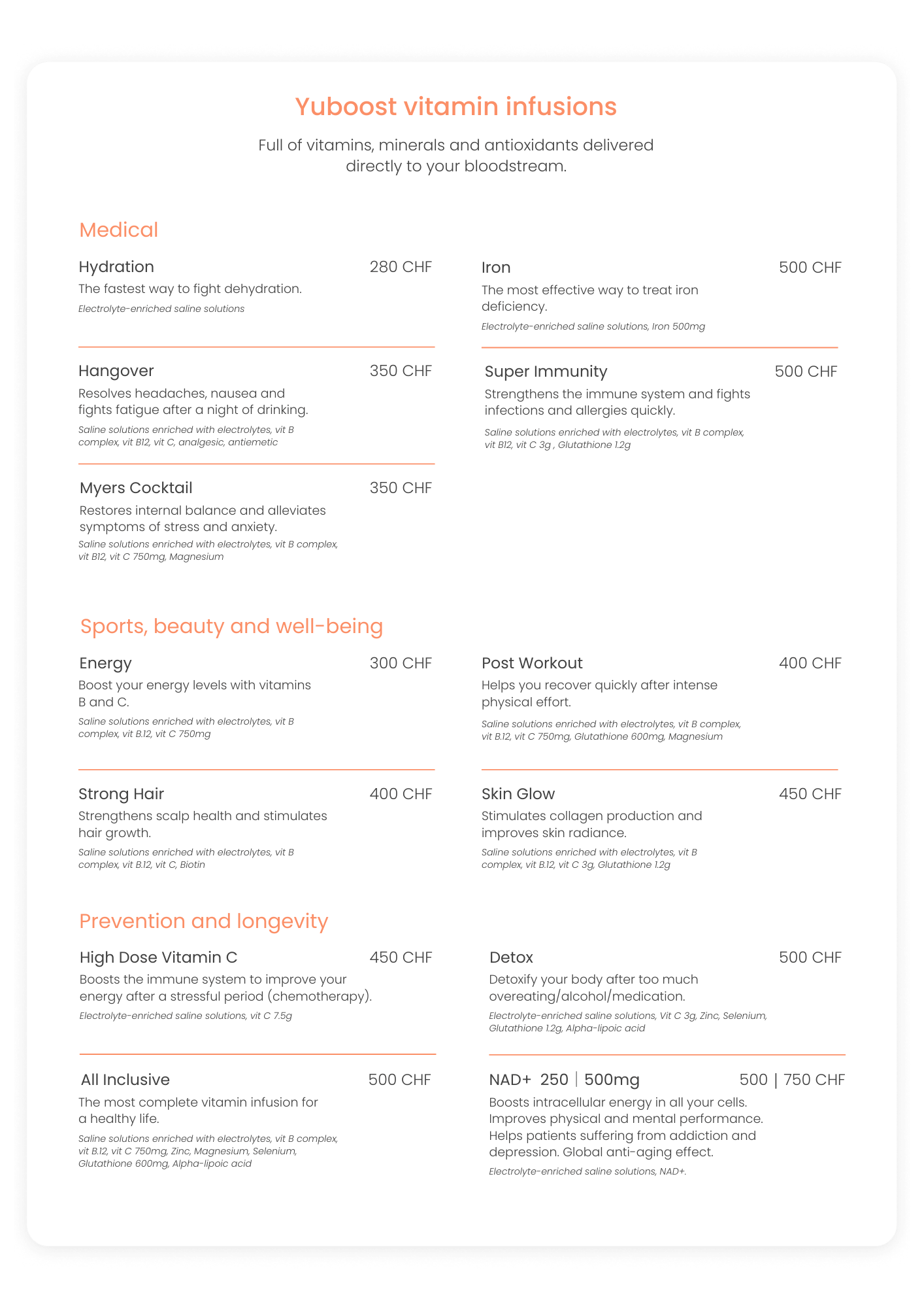 Iv therapy prices