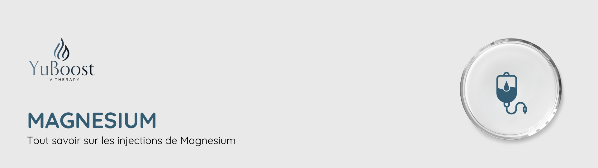 injection de magnésium par voie intraveineuse